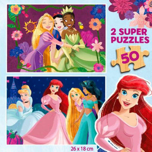 Puzzle Educa Princesas Disney de 2 x 50 Pzs Madera