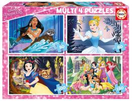 Puzzle Educa Princesas Disney Multi Progresivo 50+80+100+150 pz