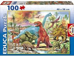 Puzzle Educa Dinosaures 100 pièces