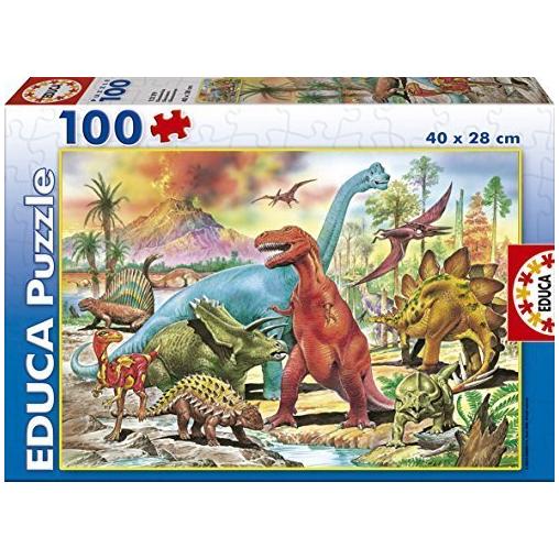 Puzzle Educa Dinosaures 100 pièces