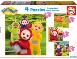 Educa Puzzle progressif Télétubies 6+9+12+16 pièces