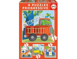 Puzzle Educa Progresivos Patrulla de Rescate 6+9+12+16 Pzs.