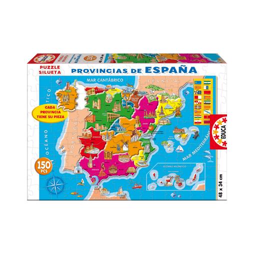 Puzzle Educa Provinces d'Espagne 150 pièces