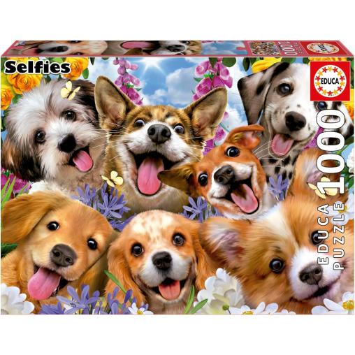 Puzzle Educa Selfie de Perritos de 1000 Piezas