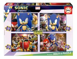 Puzzle Educa Sonic Neón Multi Progresivo 50+80+100+150