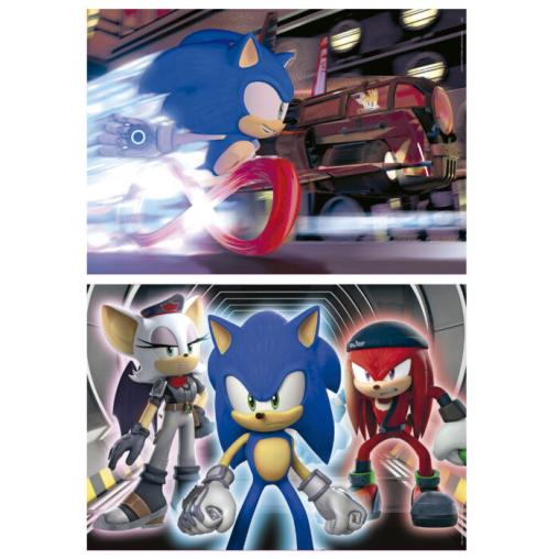 Puzzle Educa Sonic Prime Neón de 2 x 100 Piezas