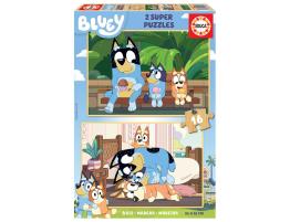 Puzzle Educa Bluey de 2x16 Pzs Madera