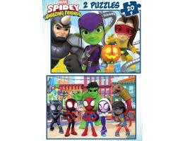 Puzzle Educa Spidey y Amazing Friends de 2 x 20 Piezas