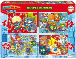 Puzzle Educa Superthings Multi Progresivo 50+80+100+150 Pzs