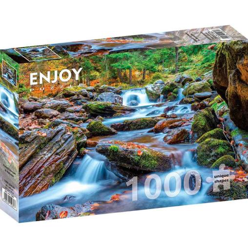 Puzzle Enjoy Arroyo del Bosque en Otoño de 1000 Pzs