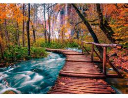 Puzzle Enjoy Arroyo del Bosque en Plitvice, Croacia de 1000 Pzs