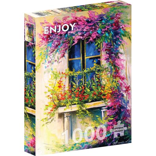 Puzzle Enjoy Balcon Florido de 1000 Piezas