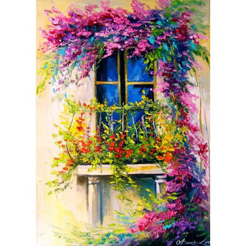 Puzzle Enjoy Balcon Florido de 1000 Piezas