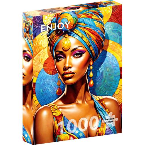 Puzzle Enjoy Belleza Africana de 1000 Piezas