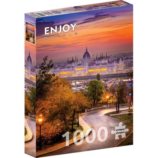 Puzzle Enjoy Buda, el Parlamento Húngaro de 1000 Piezas