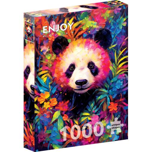 Puzzle Enjoy Cachorro Panda Juguetón de 1000 Piezas