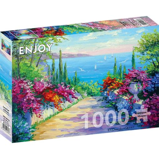 Puzzle Enjoy Camino Soleado al Mar de 1000 Piezas