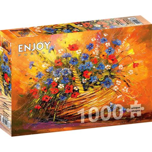 Puzzle Enjoy Canasta con Flores de 1000 Piezas