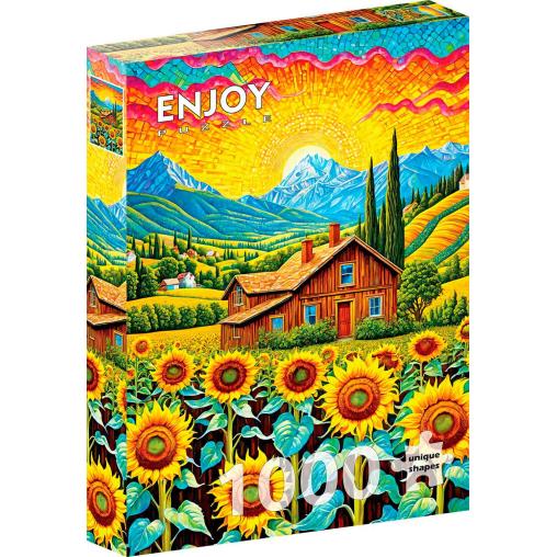 Puzzle Enjoy Casa De Girasoles de 1000 Piezas