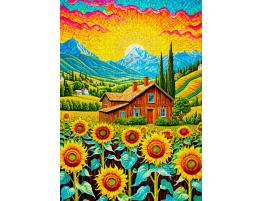 Puzzle Enjoy Casa De Girasoles de 1000 Piezas