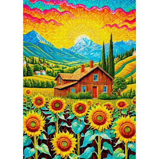 Puzzle Enjoy Casa De Girasoles de 1000 Piezas