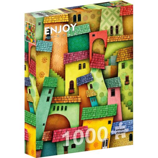 Puzzle Enjoy Casas Alegres de 1000 Piezas