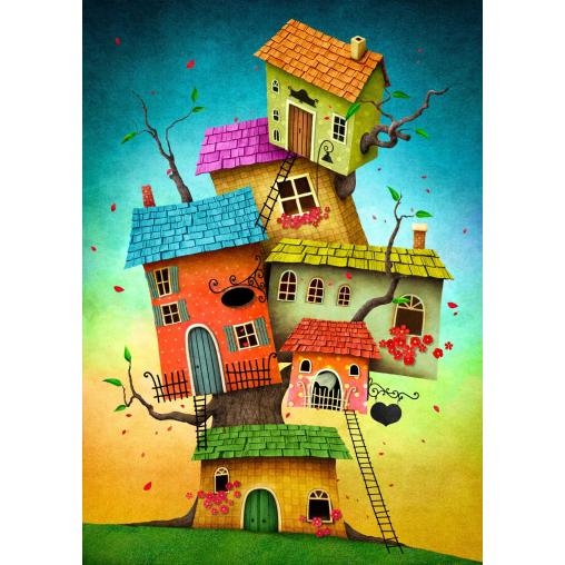 Puzzle Enjoy Casas de Cuento de Hadas de 1000 Piezas