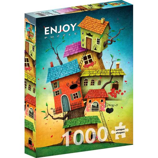 Puzzle Enjoy Casas de Cuento de Hadas de 1000 Piezas