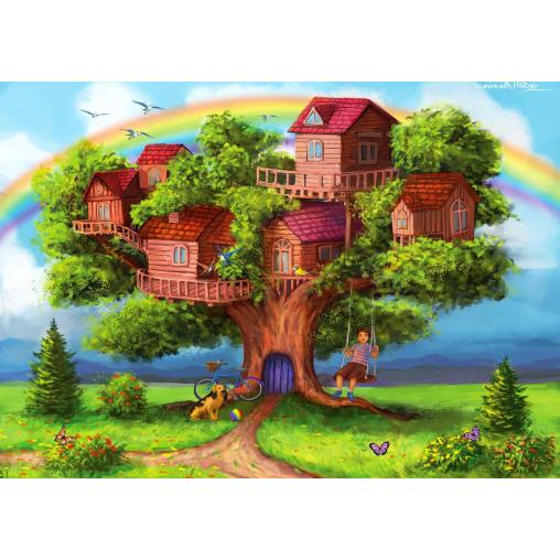 Puzzle Enjoy Casas del Árbol de 1000 Piezas