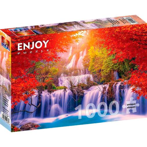 Puzzle Enjoy Cascada de Tailandia en Otoño de 1000 Pzs