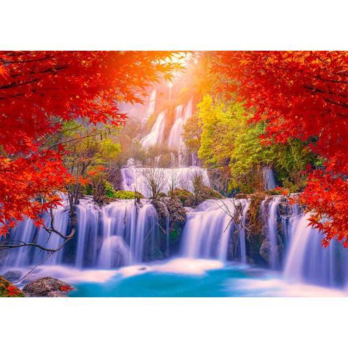 Puzzle Enjoy Cascada de Tailandia en Otoño de 1000 Pzs