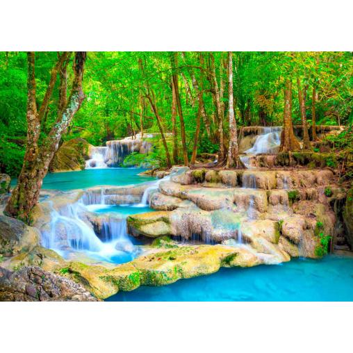 Puzzle Enjoy Cascada Turquesa Tailandia de 1000 Piezas