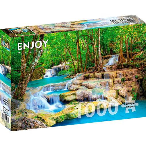 Puzzle Enjoy Cascada Turquesa Tailandia de 1000 Piezas