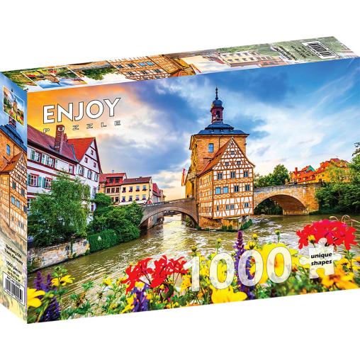 Puzzle Enjoy Casco Antiguo de Bamberg, Alemania de 1000 Piezas