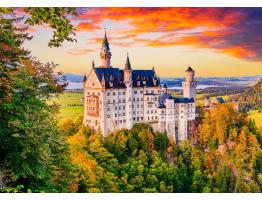 Puzzle Enjoy Castillo de Neuschwanstein en Otoño de 1000 Pzs