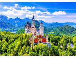 Puzzle Enjoy Castillo de Neuschwanstein en Verano de 1000 Pzs