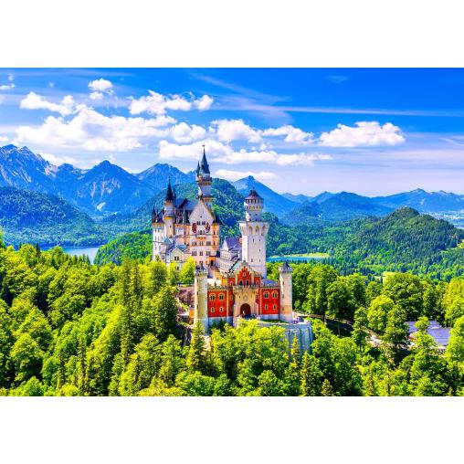 Puzzle Enjoy Castillo de Neuschwanstein en Verano de 1000 Pzs