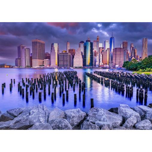 Puzzle Enjoy Cielo Nublado sobre Manhattan, Nueva York de 1000