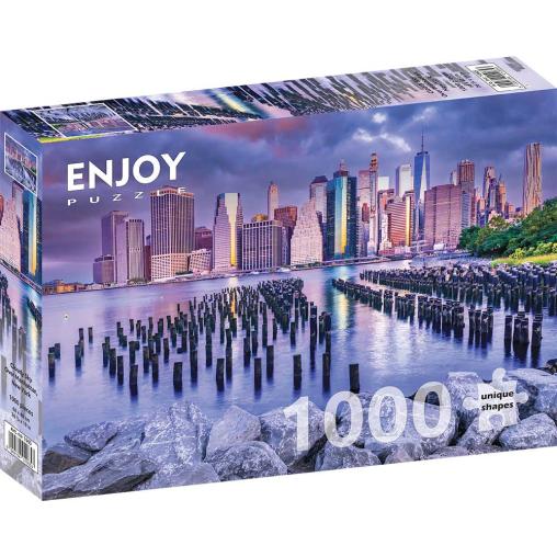 Puzzle Enjoy Cielo Nublado sobre Manhattan, Nueva York de 1000