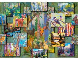 Puzzle Enjoy Collage del Bosque de 1000 Piezas