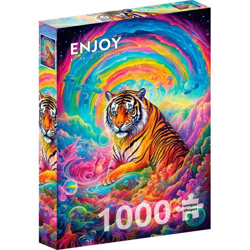 Puzzle Enjoy Donde Reinan Los Tigres de 1000 Piezas