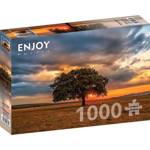 Puzzle Enjoy Eclipse entre Hojas de 1000 Piezas