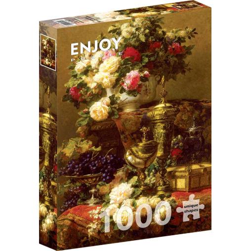 Puzzle Enjoy Flores y Frutas de 1000 Piezas