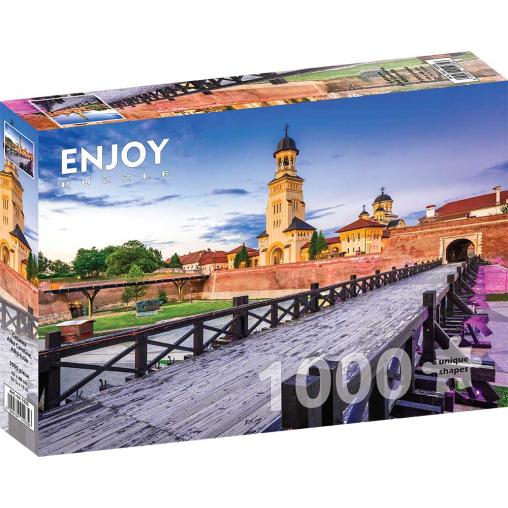 Puzzle Enjoy Fortaleza de Alba Carolina en Alba-Iulia, 1000 Pzs