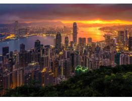 Puzzle Enjoy Hong Kong al Amanecer de 1000 Pzs