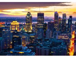 Puzzle Enjoy Horizonte de Montreal por la Noche Canadá de 1000 P