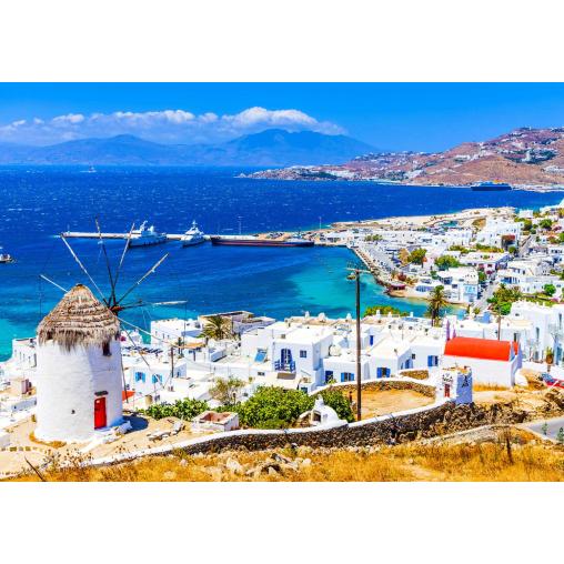 Puzzle Enjoy Isla de Mikonos, Grecia de 1000 Piezas