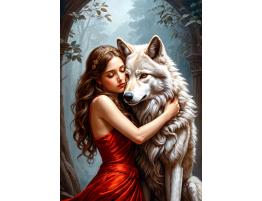 Puzzle Enjoy La Dama y El Lobo de 1000 Piezas