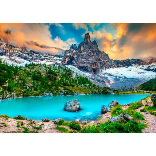 Puzzle Enjoy Lago Sorapis, Dolomitas, Italia de 1000 Piezas