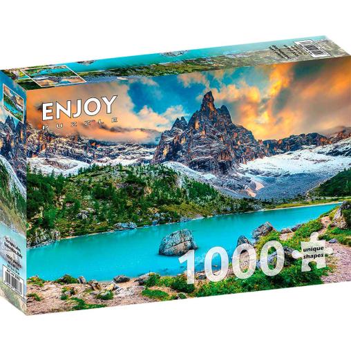 Puzzle Enjoy Lago Sorapis, Dolomitas, Italia de 1000 Piezas